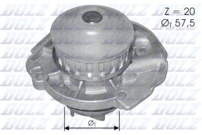 Pompe à eau, refroidissement du moteur