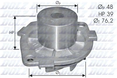 Pompe à eau, refroidissement du moteur
