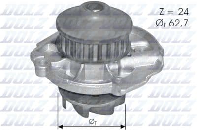 Pompe à eau, refroidissement du moteur