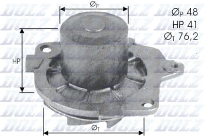 Pompe à eau, refroidissement du moteur