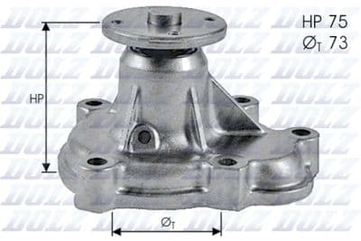 Pompe à eau, refroidissement du moteur