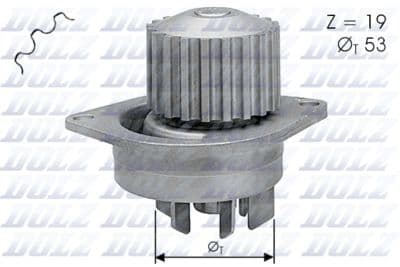 Pompe à eau, refroidissement du moteur