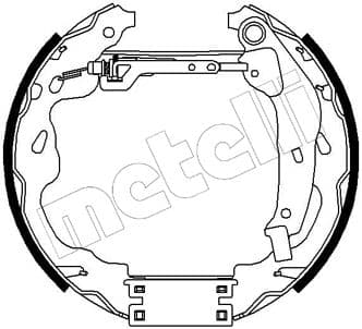 Jeu de mâchoires de frein Kit prémontés