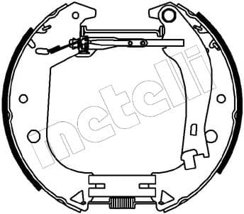 Jeu de mâchoires de frein Kit prémontés