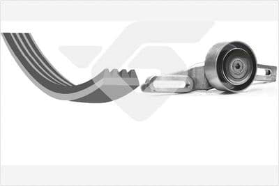 Jeu de courroies trapézoïdales à nervures