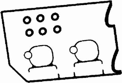 Jeu de joints d'étanchéité, couvercle de culasse