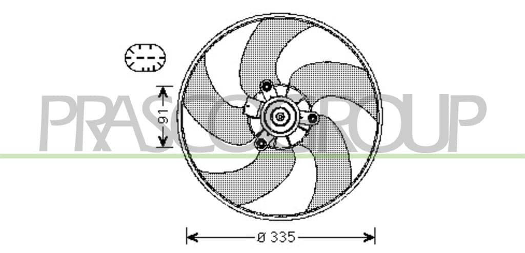 Ventilateur, refroidissement du moteur PrascoSelection