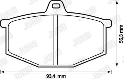 Kit de plaquettes de frein, frein à disque