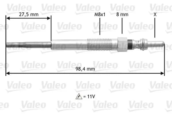 Bougie de préchauffage VALEO