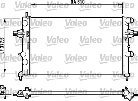 Radiateur, refroidissement du moteur VALEO