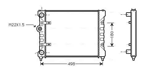 Radiateur, refroidissement du moteur