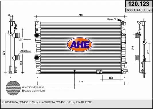 Radiateur, refroidissement du moteur