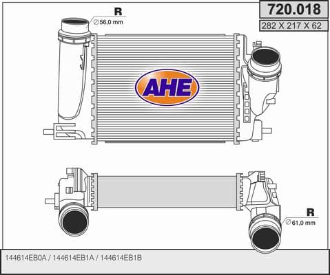 Intercooler radiateur de turbo