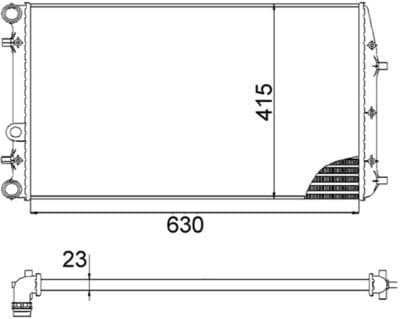 Radiateur, refroidissement du moteur BEHR