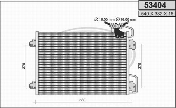 Condenseur / Radiateur de climatisation