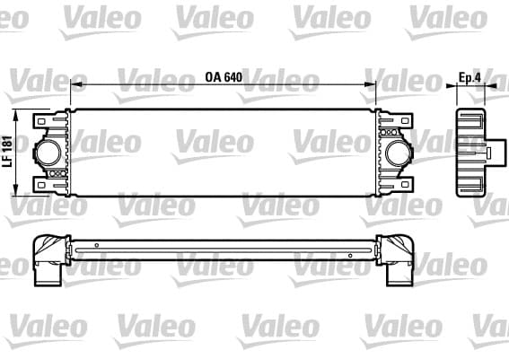 Intercooler radiateur de turbo