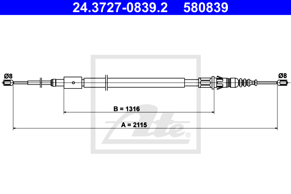 Cable de frein à main