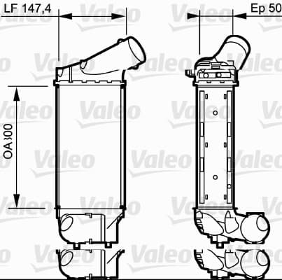 Intercooler radiateur de turbo