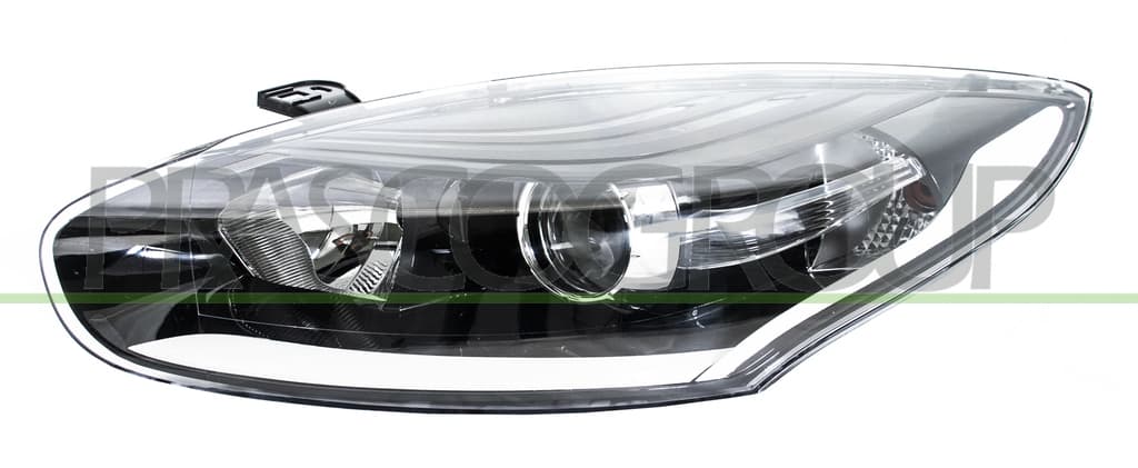 Phare Gauche H7+H7 Electrique Avec Moteur-Noir